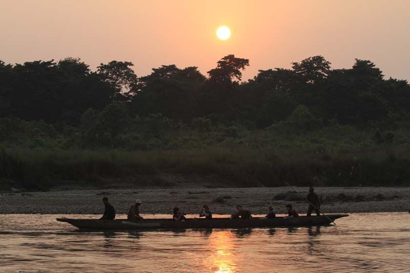 Boating in Chitwan