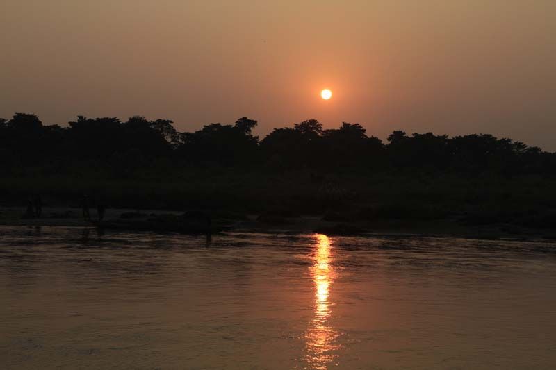 Sunset in Chitwan